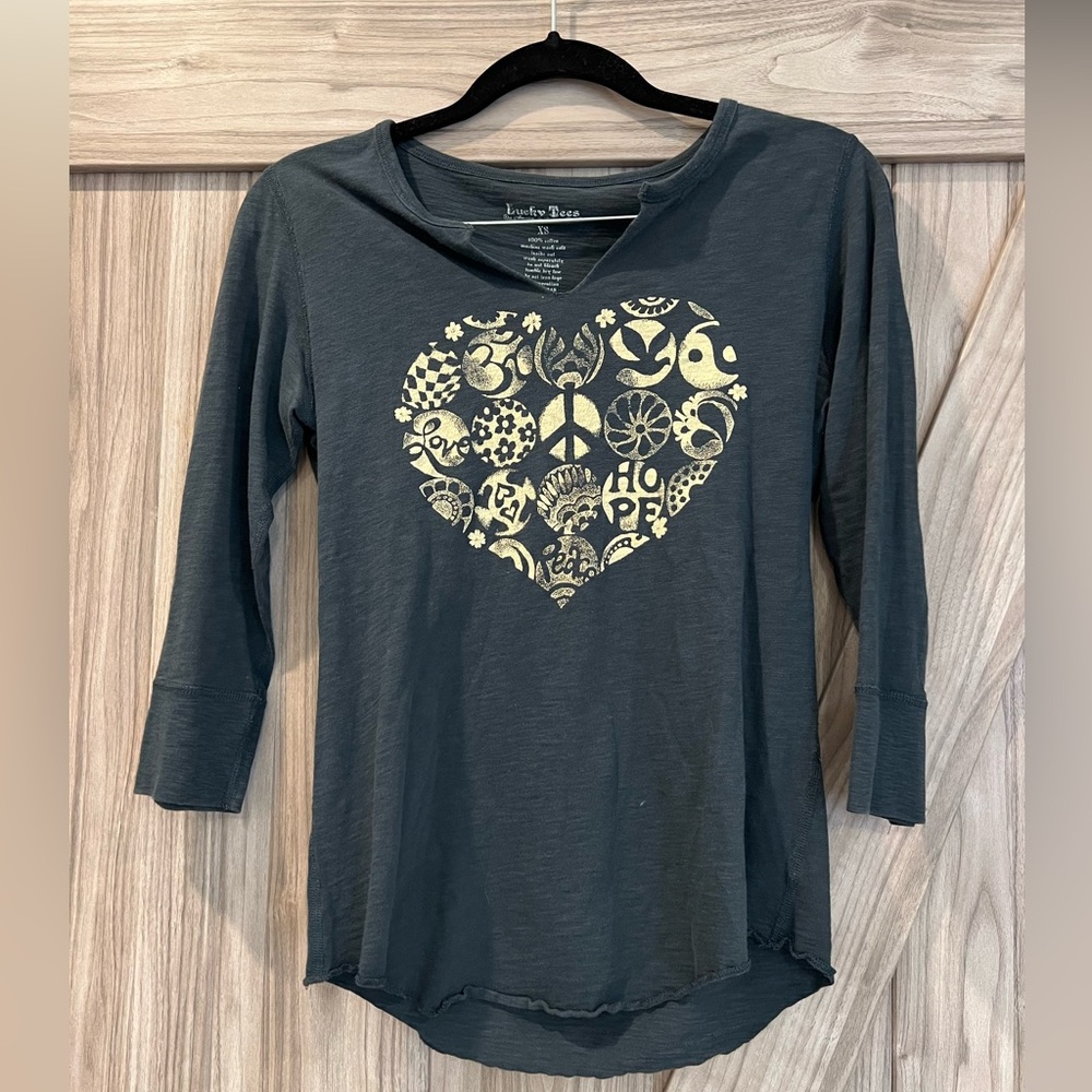 Lucky brand 3/4 sleeve shirt size xs